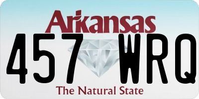 AR license plate 457WRQ