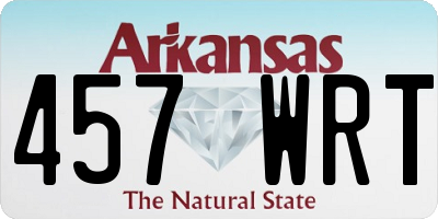 AR license plate 457WRT