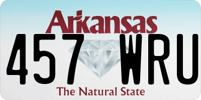 AR license plate 457WRU