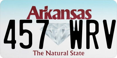 AR license plate 457WRV