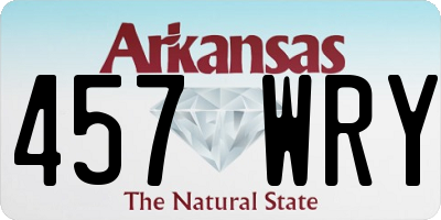 AR license plate 457WRY