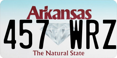 AR license plate 457WRZ