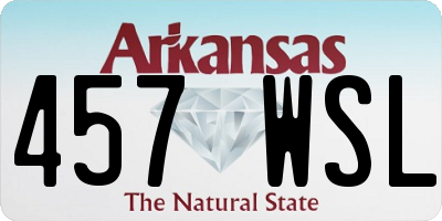 AR license plate 457WSL