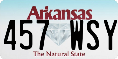AR license plate 457WSY
