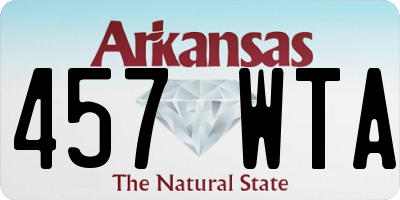 AR license plate 457WTA