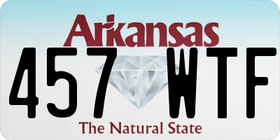 AR license plate 457WTF
