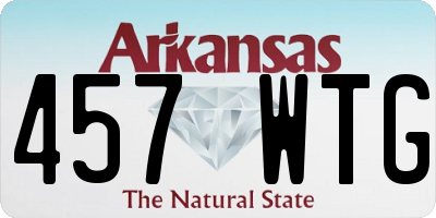 AR license plate 457WTG