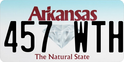 AR license plate 457WTH