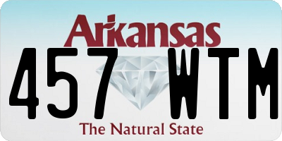 AR license plate 457WTM