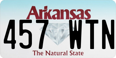 AR license plate 457WTN
