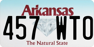 AR license plate 457WTO