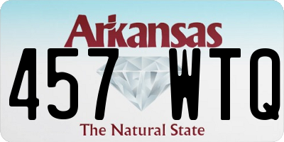 AR license plate 457WTQ