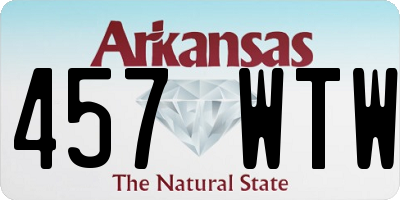 AR license plate 457WTW