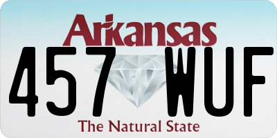 AR license plate 457WUF