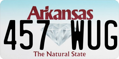 AR license plate 457WUG