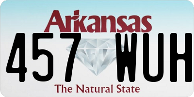 AR license plate 457WUH