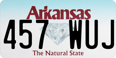 AR license plate 457WUJ
