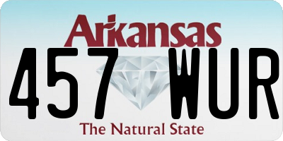 AR license plate 457WUR