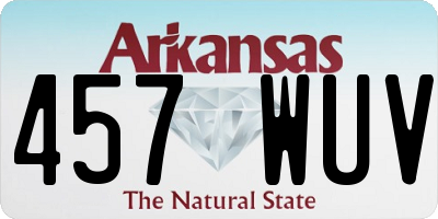 AR license plate 457WUV