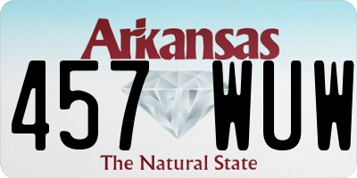 AR license plate 457WUW