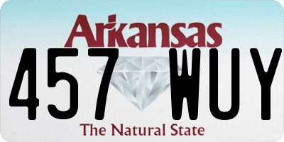 AR license plate 457WUY