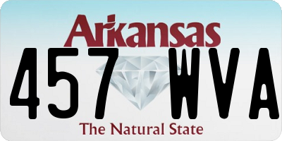 AR license plate 457WVA