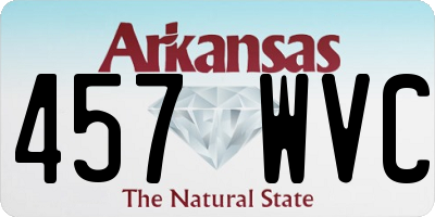 AR license plate 457WVC