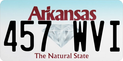 AR license plate 457WVI