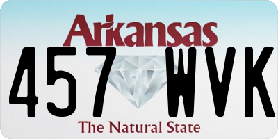 AR license plate 457WVK