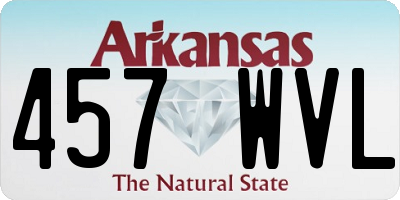 AR license plate 457WVL