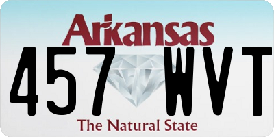 AR license plate 457WVT