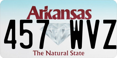 AR license plate 457WVZ