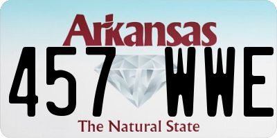 AR license plate 457WWE