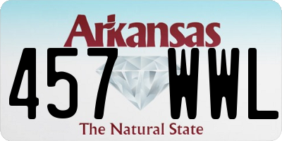 AR license plate 457WWL