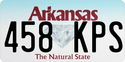 AR license plate 458KPS