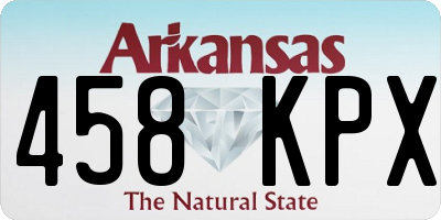 AR license plate 458KPX