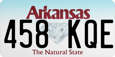 AR license plate 458KQE