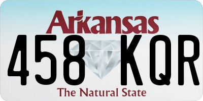 AR license plate 458KQR