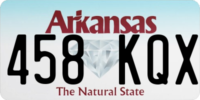 AR license plate 458KQX