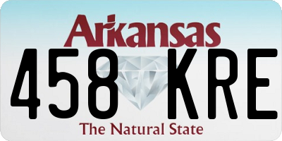AR license plate 458KRE