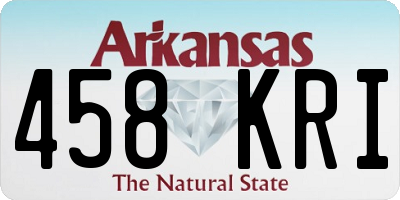 AR license plate 458KRI