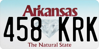 AR license plate 458KRK