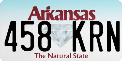 AR license plate 458KRN