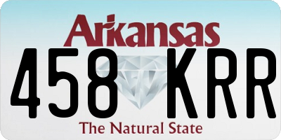 AR license plate 458KRR