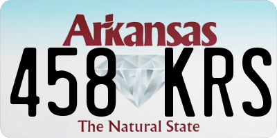AR license plate 458KRS
