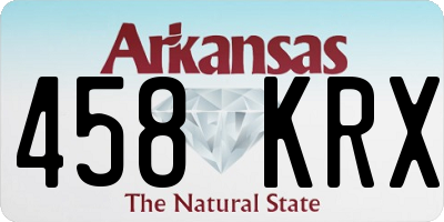 AR license plate 458KRX