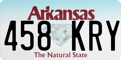 AR license plate 458KRY