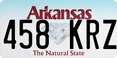 AR license plate 458KRZ
