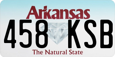 AR license plate 458KSB