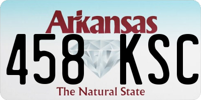 AR license plate 458KSC